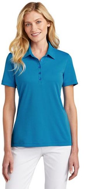 TravisMathew Women's 4.6 oz, 51/49 Pima Cotton/Polyester Oceanside Solid Short Sleeve Polo Sport Shirt